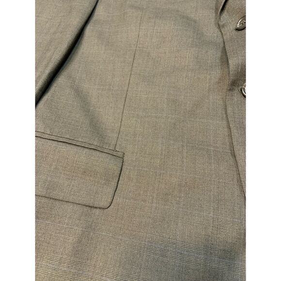 Vtg Chaps Ralph Lauren Wool Cashmere Blend 44R Plaid Blazer Sport Coat Cottage - Picture 12 of 16